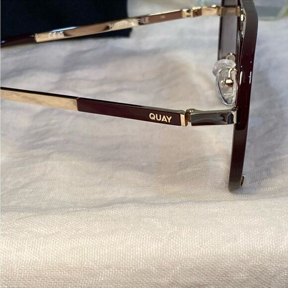 Quay Australia High Profile Aviator Espresso Frames/Brown Lenses New in case $85 - Picture 9 of 10